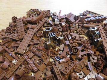 Lego Briques - 1000 Stuks Lego Reddish Brown ( kleur ) in