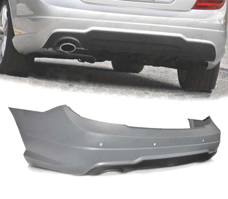PARE CHOCS ARRIÈRE MERCEDES W204 11-14 COUPÉ BERLINE LOOK AM, Autos : Pièces & Accessoires, Carrosserie & Tôlerie, Envoi