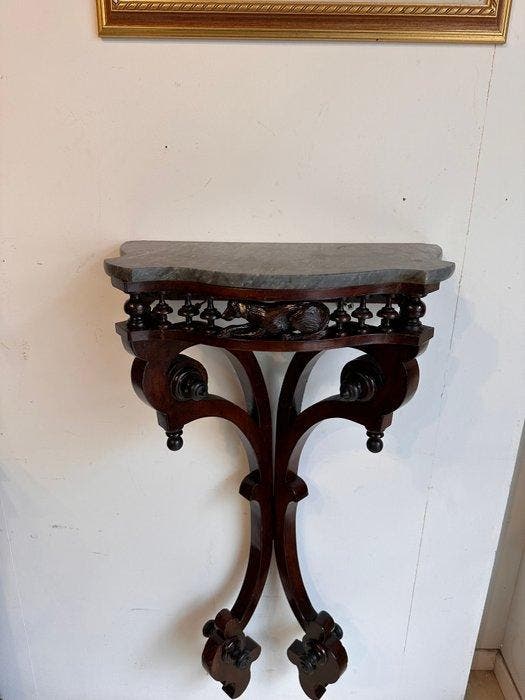 Console - Acajou - Hauteur : 100 cm, Antiquités & Art, Antiquités | Autres Antiquités