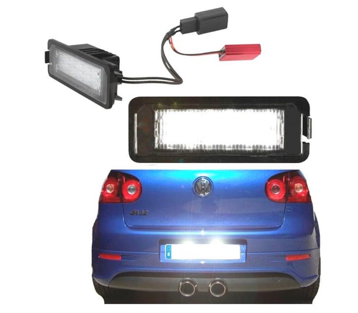 ÉCLAIRAGE PLAQUE D´IMMATRICULATION LED POUR VOLKSWAGEN VW GO, Auto-onderdelen, Verlichting, Verzenden
