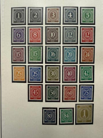 Duitsland 1945/1959 - Post-oorlogs Duitse, Gestempeld