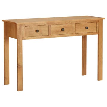 vidaXL Kaptafel 110x40x75 cm massief eikenhout, Verzenden