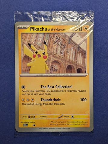Pokémon - 1 Carte scellée - Pikachu Carte promo, Foil,