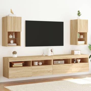 2x Tv-meubel sonoma eiken - Tweede kansje, OP = OP, Verzenden