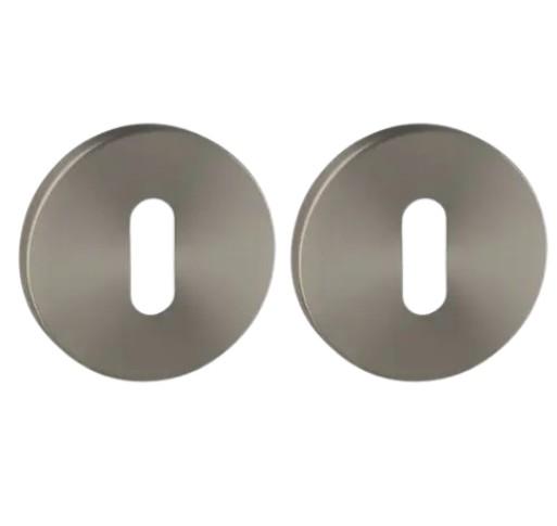 Set van twee sleutelplaatjes ø52x6mm Permafix PVD antraciet, Doe-het-zelf en Bouw, Deuren en Vliegenramen, Nieuw