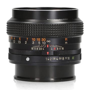 Konica Hexanon AR 50mm f/1.4 - 1 jaar garantie, Ophalen of Verzenden, Zo goed als nieuw