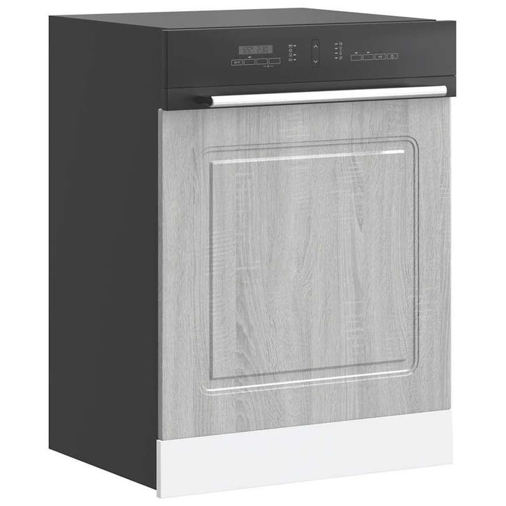 vidaXL Vaatwaspaneel Kalmar 60x1,5x57 cm bewerkt hout grijs, Huis en Inrichting, Kasten | Overige, Nieuw, Verzenden