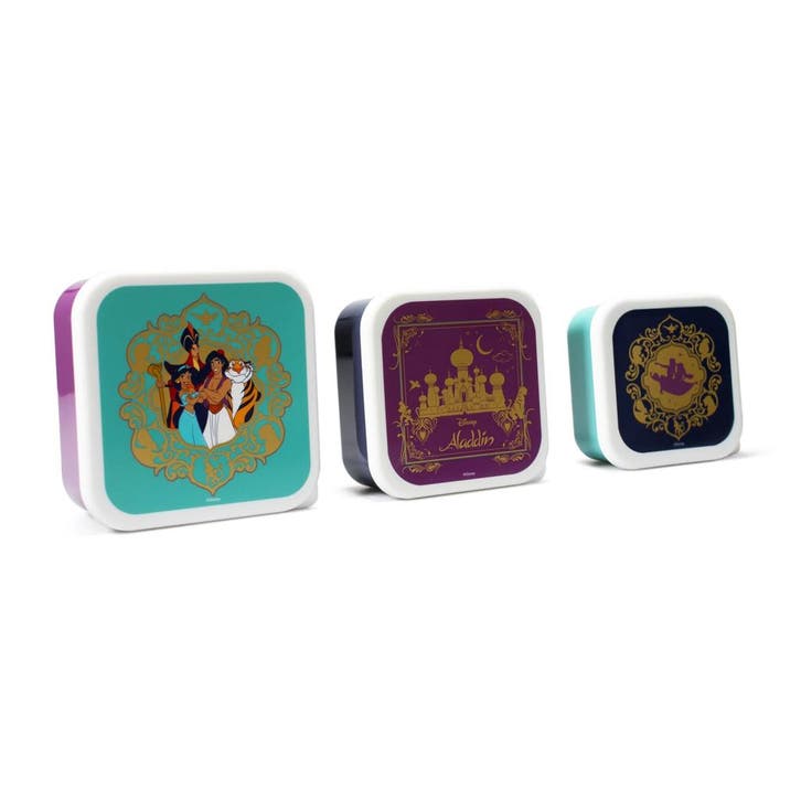 Disney Aladdin Set van 3 Lunchboxen, Verzamelen, Disney, Nieuw, Ophalen of Verzenden
