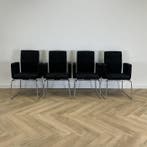 Design set van 4 stuks Pub & Club by Bulo vergaderstoelen,, Huis en Inrichting, Gebruikt, Zwart, Stof, Eén