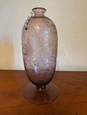 Vase - Verre de Murano - verre soufflé Art déco