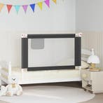 vidaXL Bedhekje peuter 120x25 cm stof donkergrijs, Verzenden, Nieuw
