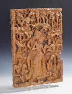 KT RAJA BALI - Paneel - Bali, Handgestoken Mythologisch
