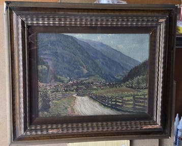 Europese school (XX) - Paisaje rustico
