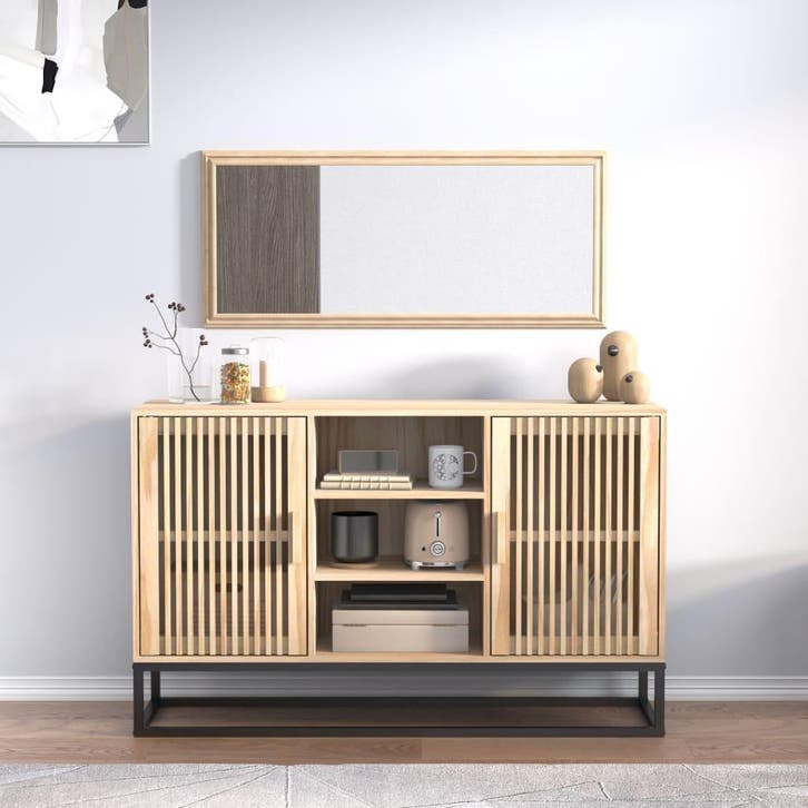 vidaXL Dressoir 105x30x65 cm bewerkt hout, Huis en Inrichting, Kasten | Dressoirs, Nieuw, Verzenden