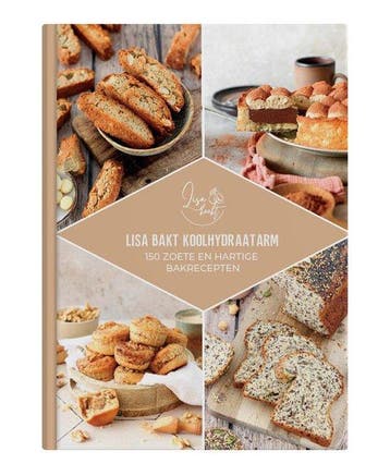 Lisa bakt koolhydraatarm - kookboek - 165 zoete en hartige, Boeken, Verzenden, Zo goed als nieuw, Lisa Tennebroek