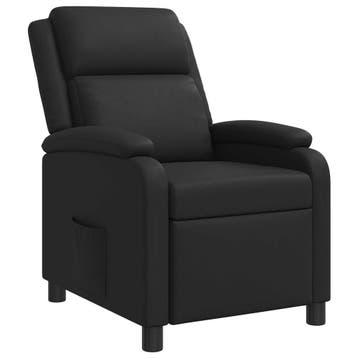 vidaXL Recliner Zwart Kunstleer, Verzenden, Nieuw