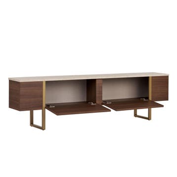 Evila TV-meubel - Houtkleurig/Beige - Nieuw/Ongebruikt -, Verzenden, 150 tot 200 cm, Nieuw, Scandinavisch