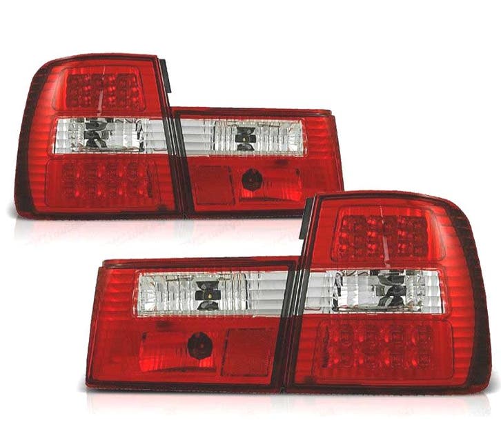 FEUX ARRIÈRE BMW SÉRIE 5 E34 88-95 LED ROUGE CHROMÉ, Autos : Pièces & Accessoires, Éclairage, Envoi