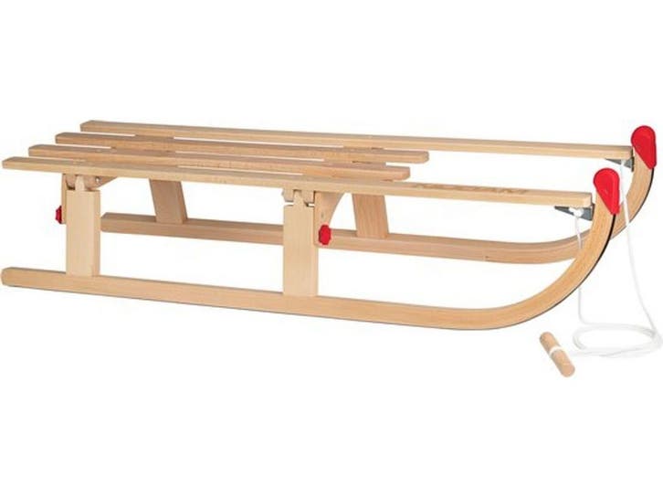 Nijdam Opvouwbare Slee - Vouwslee - Houten Klapslee - 110 cm, Kinderen en Baby's, Speelgoed | Overig, Nieuw, Verzenden