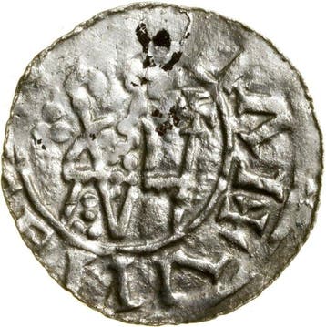 Nederland, Utrecht. Denar 1054-1060, type VI / IECTI (Zonder