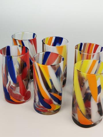 Secoloventesimo - Drinkservies voor 6 (6) - Muranoglas - Set