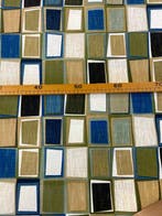 Exclusieve stof met geometrische patronen in dubbele hoogte,