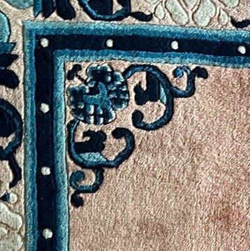 Een antiek Chinees Peking / Art Deco handgeknoopt woltapijt,, Nieuw