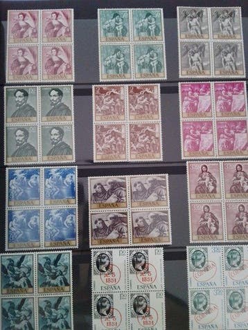 Espagne - Énorme lot timbres Neuf Espagne dans 3 albums