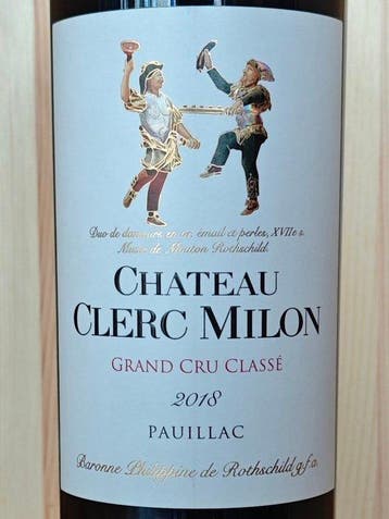 2018 Chateau Clerc Milon - Pauillac Grand Cru Classé - 1, Nieuw