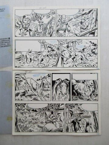 Bessy - Originele pagina (p.9) - De roodschimmel - 1, Boeken, Nieuw