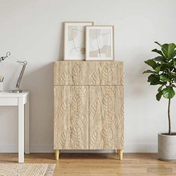 vidaXL Dressoir Sonoma Eiken 66 x 34,5 x 90 cm Bewerkt hout, Verzenden