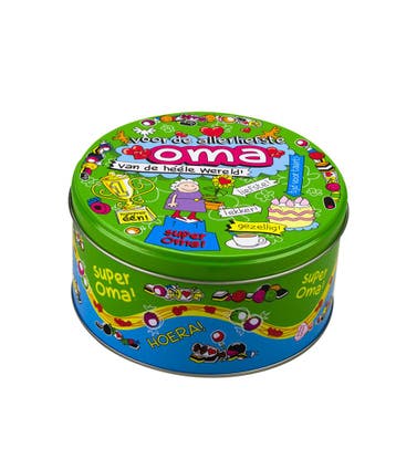 Snoeptrommel Oma 14cm, Verzenden, Nieuw