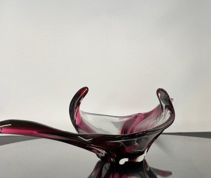 Val Saint Lambert - René Delvenne - Tafelmiddenstuk -, Antiquités & Art, Antiquités | Verre & Cristal