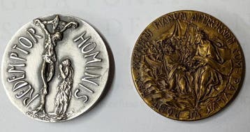 Vaticaan. Medaglia in argento + Medaglia in Bronzo 1979-1966, Postzegels en Munten