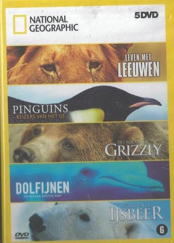 National Geographic - Dieren - 5-DVD, Verzenden, Nieuw in verpakking