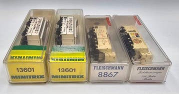 Fleischmann, Minitrix N - 13601, 8867, 8357B - Wagon de, Nieuw