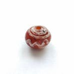 Anciennes Birmanie, États Pyu Agate gravée Perle ronde XS, Antiquités & Art