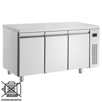 Koelwerkbank | 420L | 3 Deuren (1/1 GN) | 0°C/+10°C  | Voor, Verzenden, Nieuw in verpakking