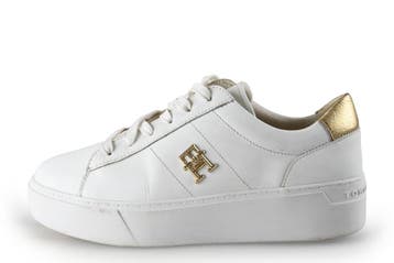 Tommy Hilfiger Sneakers in maat 37 Wit, Kleding | Dames, Verzenden, Wit, Zo goed als nieuw, Sneakers