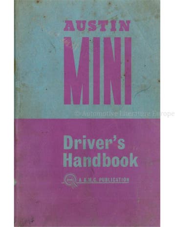 1963 AUSTIN MINI INSTRUCTIEBOEKJE ENGELS