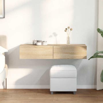vidaXL Wandschap met lades 100x36x19 cm bewerkt hout sonoma, Maison & Meubles, Verzenden