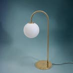 Herstal - Gebogen tafellamp - Ballon Tafellamp - Messing -