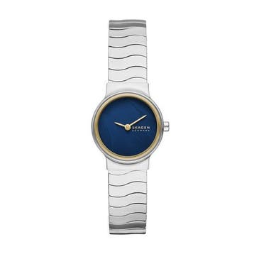 Skagen FREJA LILLE Dames Horloge 26 mm - Zilverkleurig, Handtassen en Accessoires, Horloges | Heren, Verzenden, Nieuw