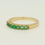 Bague - 18 carats Or jaune - émeraude, Bijoux, Sacs & Beauté