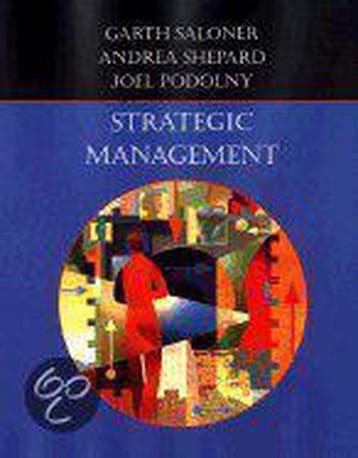 Strategic Management 9780471380719 Garth Saloner, Verzenden, Zo goed als nieuw, Garth Saloner