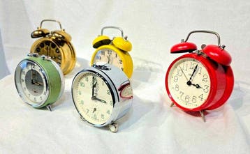 Klok (5) - Diversi marchi - Vintage Staal - 1960-1970 - Set, Antiek en Kunst