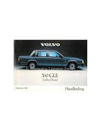 1985 VOLVO 760 GLE TURBO DIESEL INSTRUCTIEBOEKJE NEDERLANDS, Ophalen of Verzenden