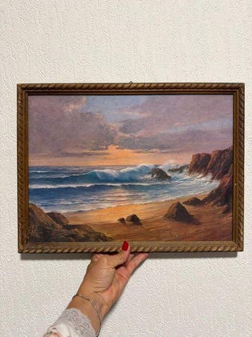 Manrico Fedi (XX - Dramatic Italian Coastal Seascape at
