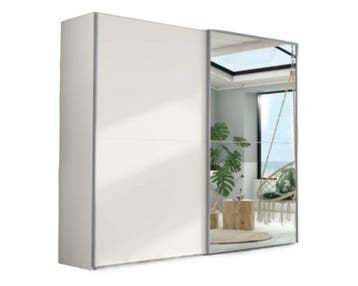 Niemann Vita Zweefdeurkast Room wit - 200cm breed, Huis en Inrichting, Kasten | Kleerkasten, Nieuw