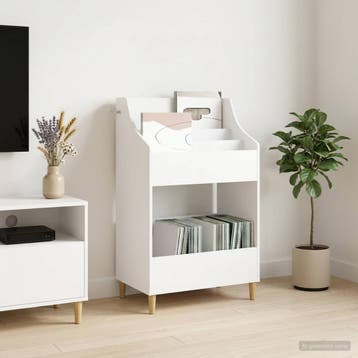 vidaXL Media Planken Wit 70,5 x 46 x 112 cm Bewerkt hout, Verzenden, Nieuw